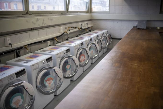 Die Waschküche sei in einem besonders schlechten Zustand. (Symbolbild) Waschküche