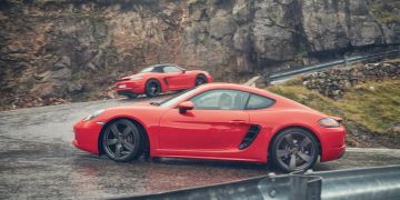 Porsche, 718 Cayman, Boxster, Werbefoto 1