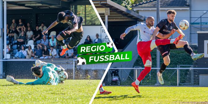 Italiana-Keeper Qallakaj stoppt Mahmoud (Köniz) spektakulär.