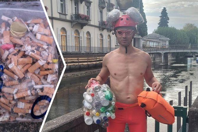 In 30 Minuten: Zürcher sammelt 500 Zigistummel!