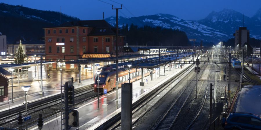Die Stimmbevölkerung der Gemeinde Arth kann im nächsten Jahr über die geplante Entwicklung des Gebiets südlich des Bahnhofs Arth-Goldau abstimmen. (Archivaufnahme)