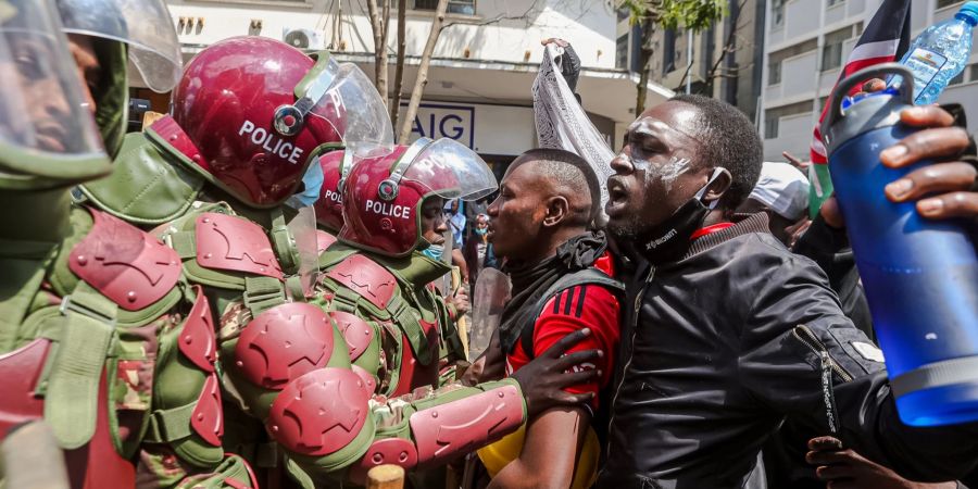 Protest in Kenia