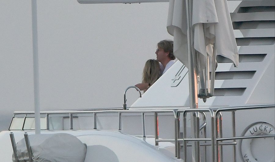 Sylvie Meis und Wim Beelen im Herbst auf seiner Yacht.