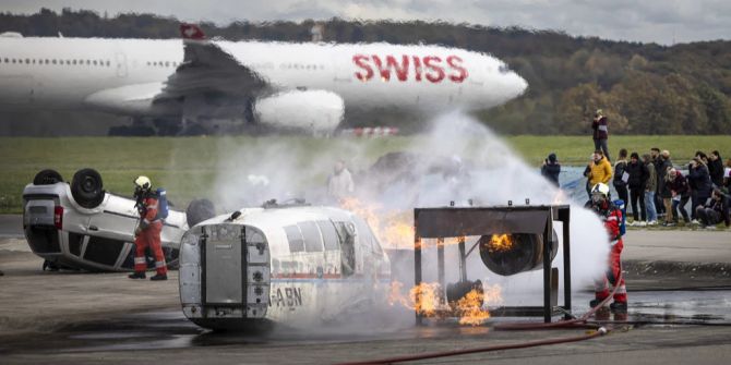 Flugzeugabsturz Notfallübung