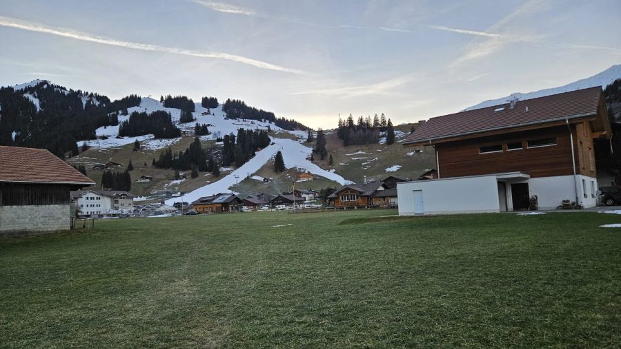 Grüne Wiesen in Adelboden BE.