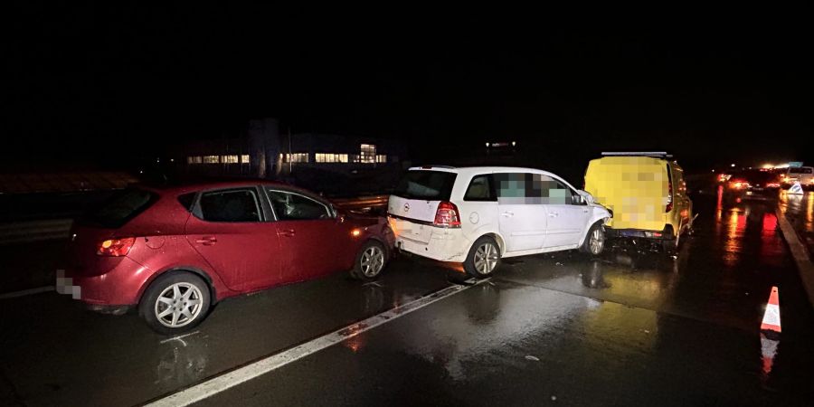 Unfall auf Autobahn