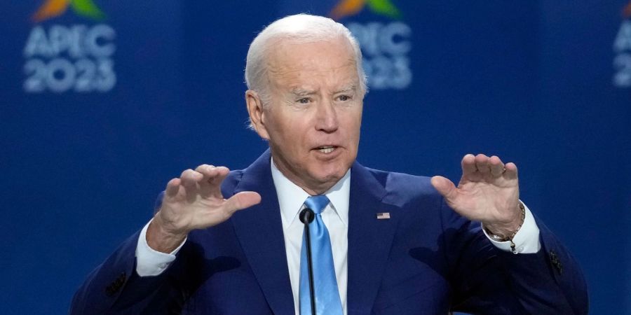 «Die Vereinigten Staaten sind eine pazifische Macht», betont US-Präsident Joe Biden beim Apec-Gipfel in San Francisco.