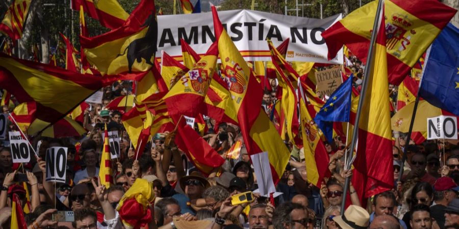 Katalonien Barcelona Amnestie Demonstration