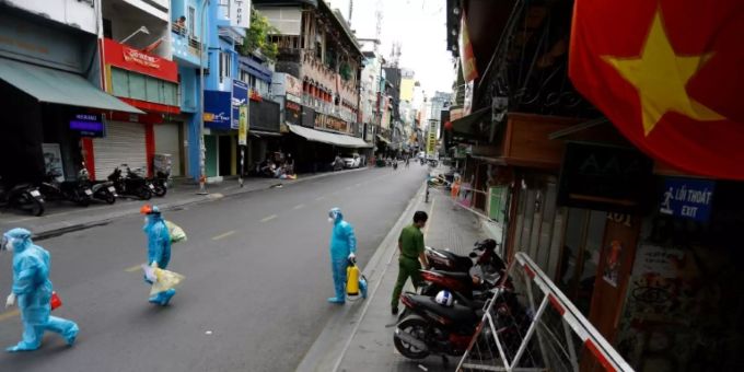 In der Wirtschaftsmetropole gelten unter anderem Versammlungsverbote. Ho-Chi-Minh-Stadt