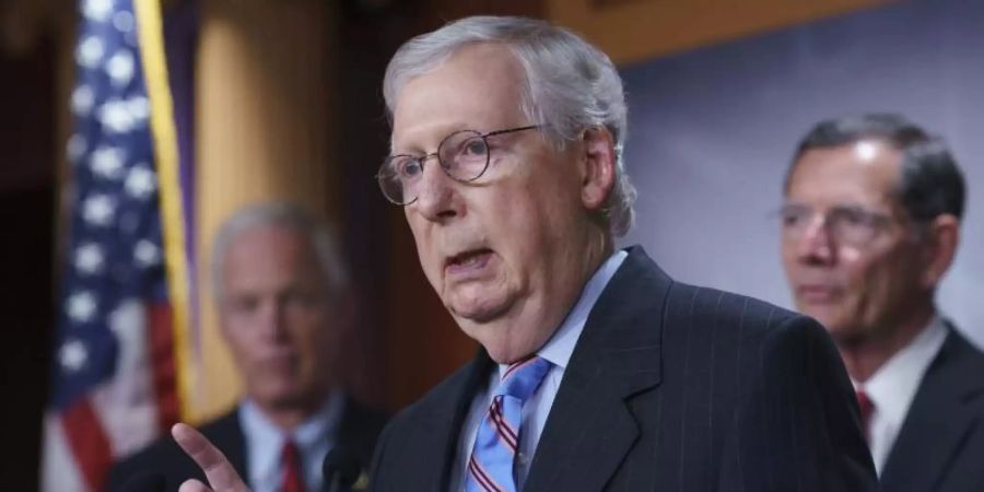 Mitch McConnell, Vorsitzender der republikanischen Opposition im US-Senat. Foto: J. Scott Applewhite/AP/dpa