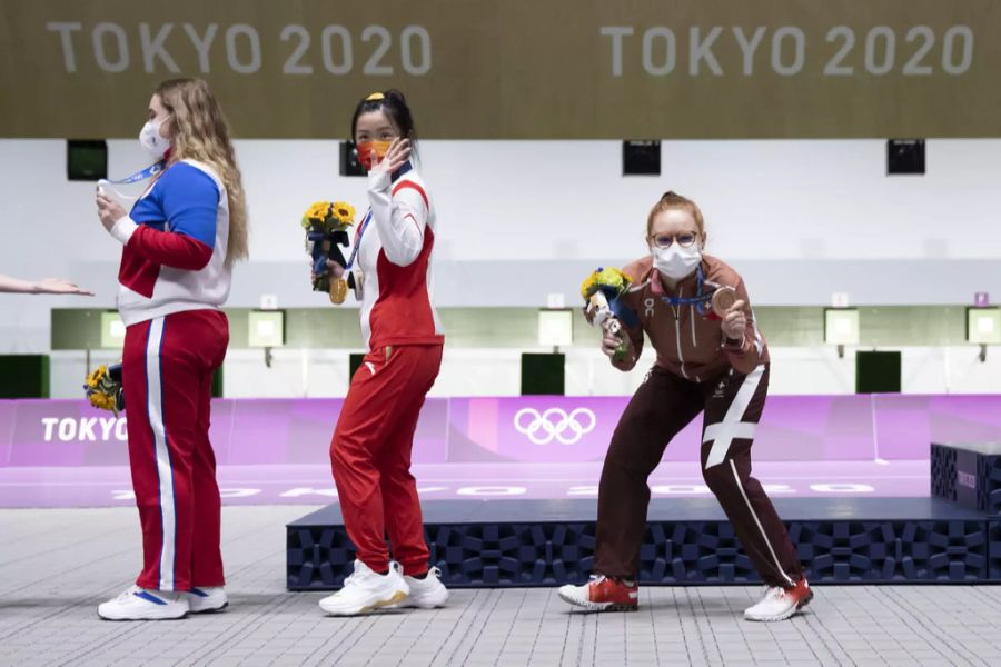 Bronze: Nina Christen, Schiessen, 10 Meter Luftgewehr.