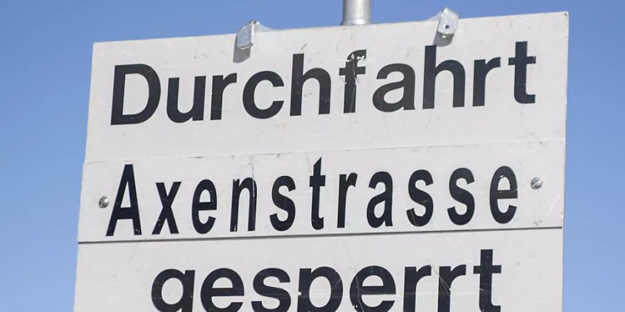 Die Sperrung der Axenstrasse wurde wieder aufgehoben. (Archivaufnahme)