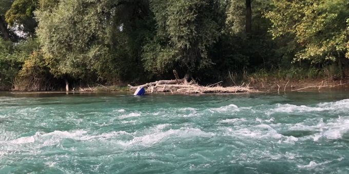 Immer wieder finden sich am Aareufer kaputte Boote. aare
