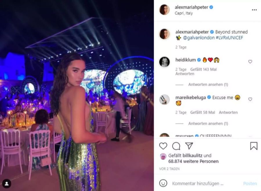 «GNTM»-Siegerin Alex in Capri (I).