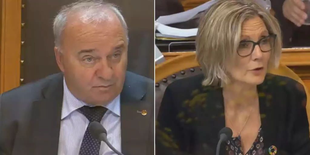 Ständeratspräsident Alex Kuprecht ärgert sich über Grüne Maya Graf