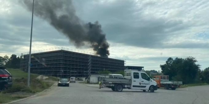 Der Brand in Rossens FR. rossens