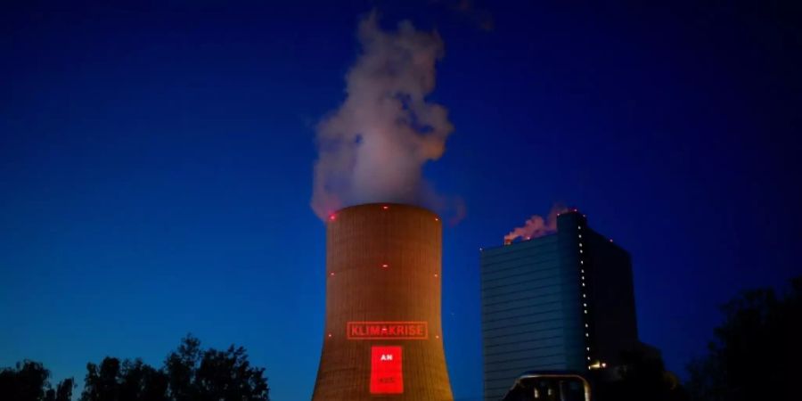 Demonstration am Steinkohlekraftwerk Datteln 4