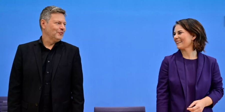 Die Grünen-Chefs Habeck und Baerbock