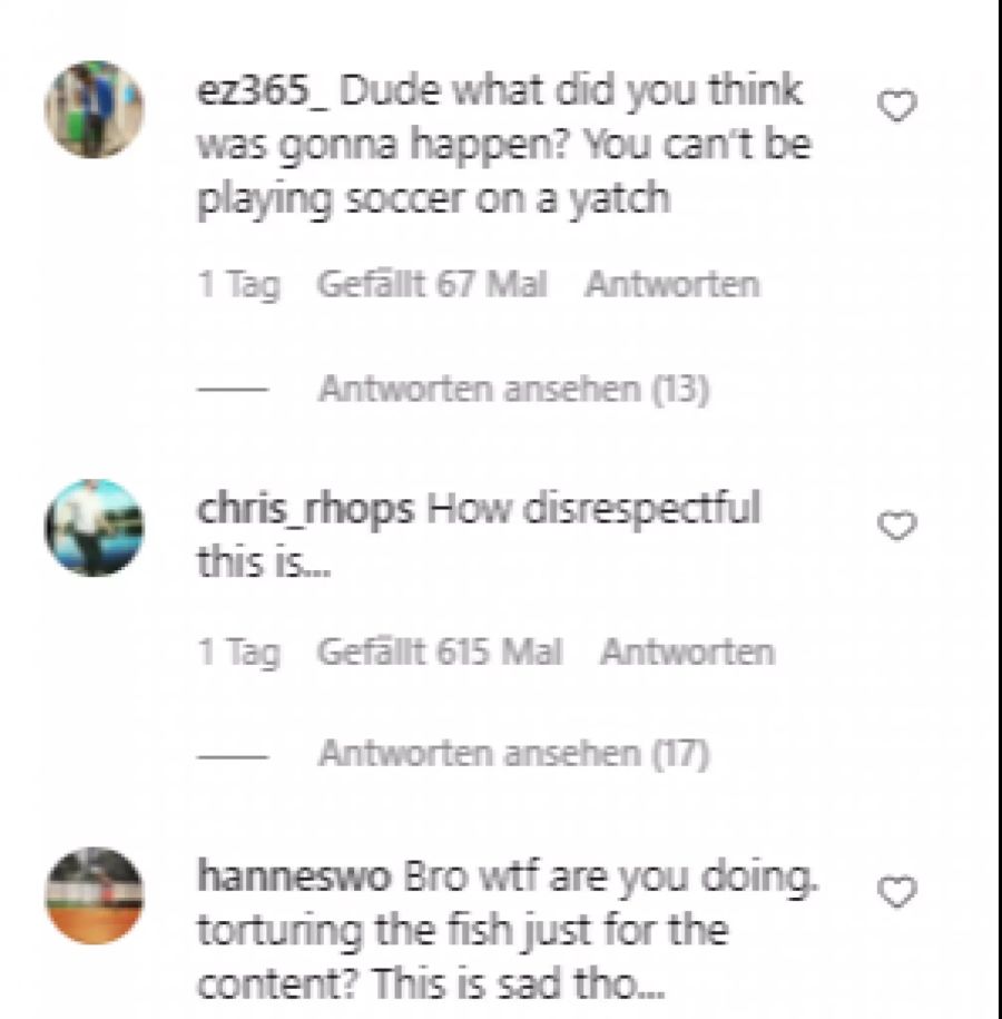 Ob sich Pulisic die Kommentare unter seinem Post ansieht?