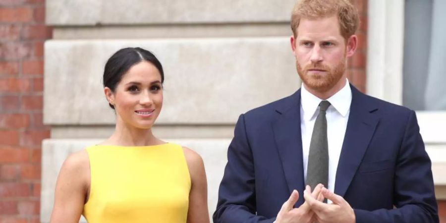 Prinz Harry und seine Frau Meghan 2018 in London. Foto: Yui Mok/PA Wire/dpa