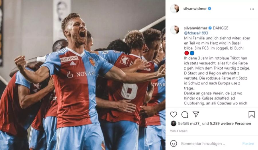 Der Ex-FCB-Verteidiger verabschiedete sich auf Instagram von den Fans.