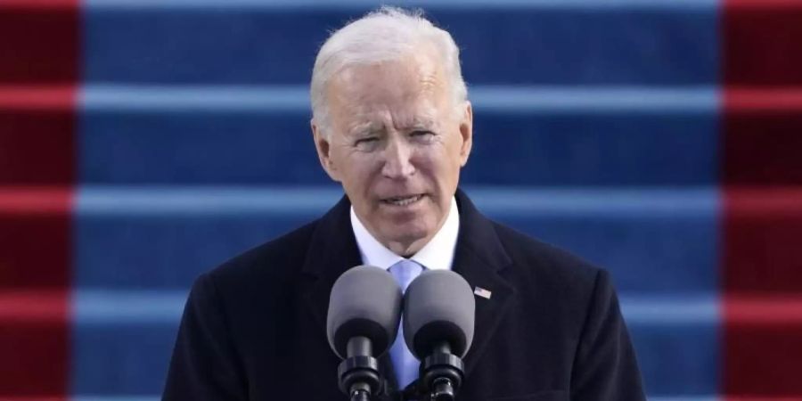 Nach der Vereidigung kündigt der neue US-Präsident Joe Biden die Rückkehr zum Pariser Klimaabkommen an. Foto: Patrick Semansky/AP Pool/dpa
