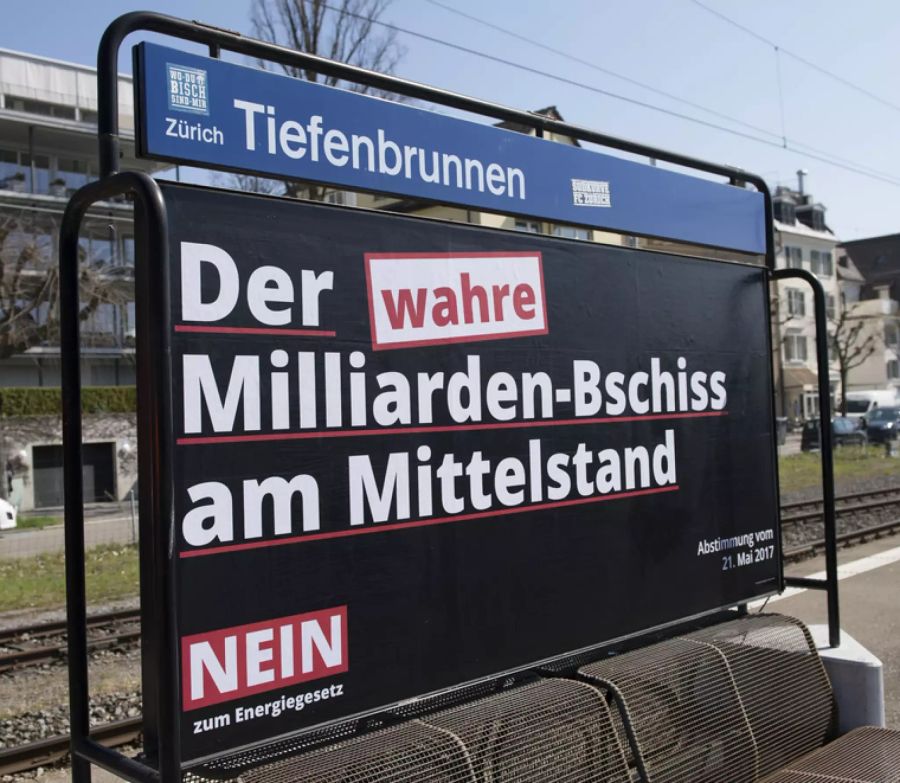 SVP Energiegesetz Plakate