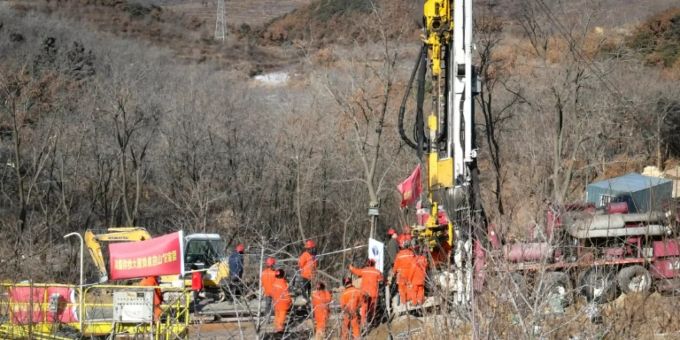 Rettungseinsatz in Qixia, China. Rettungsinsatz Qixia China
