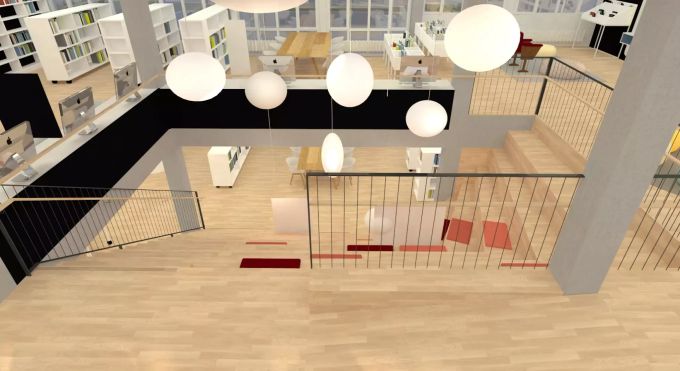Die Hauptfiliale besticht durch modernes Design Bibliothek Köniz