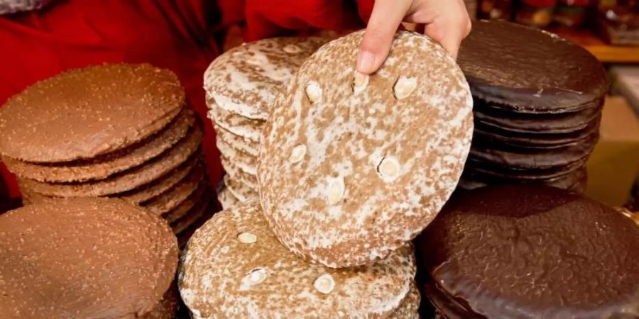 Lebkuchen stehen sicherlich hoch im Kurs. Aber sind sie wirklich die Lieblingssüssigkeit der Deutschen?. Foto: Daniel Karmann/dpa