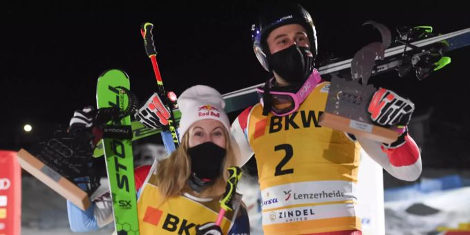 Beim Weltcup-Auftakt in Arosa GR konnten noch beide jubeln. Smith Regez