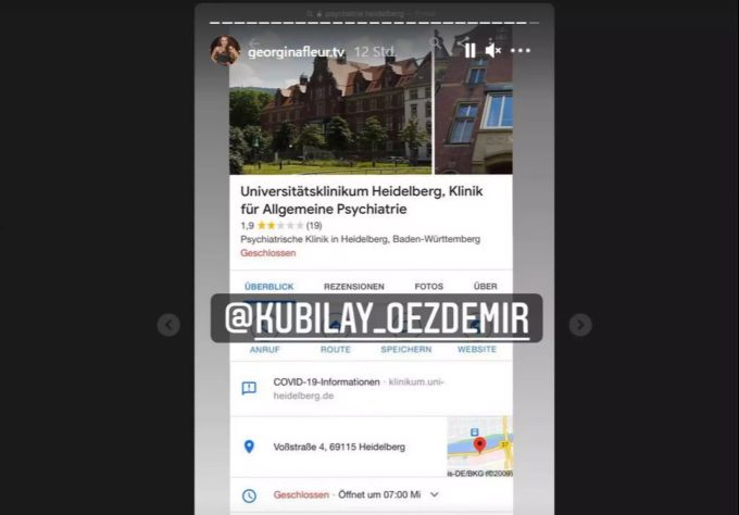 Georgina schickt ihrem Ex Kubilay Özdemir dieses Foto. Kubilay Özdemir