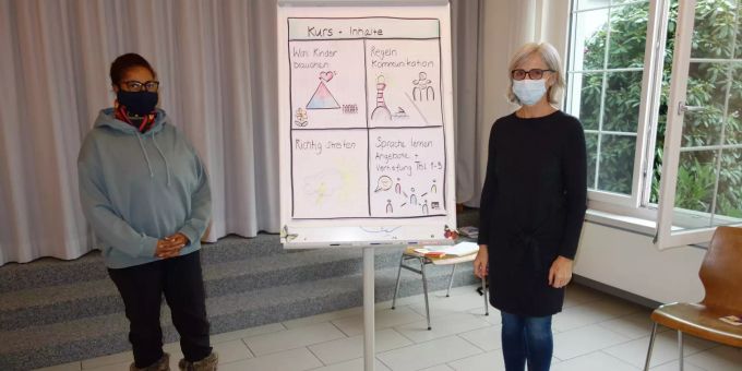 Aster Fretz (links) und Monika Graf (rechts).