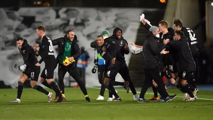 Der Jubel bei Borussia Mönchengladbach ist riesig: Die «Fohlen» stehen erstmals seit Borussia Mönchengladbach