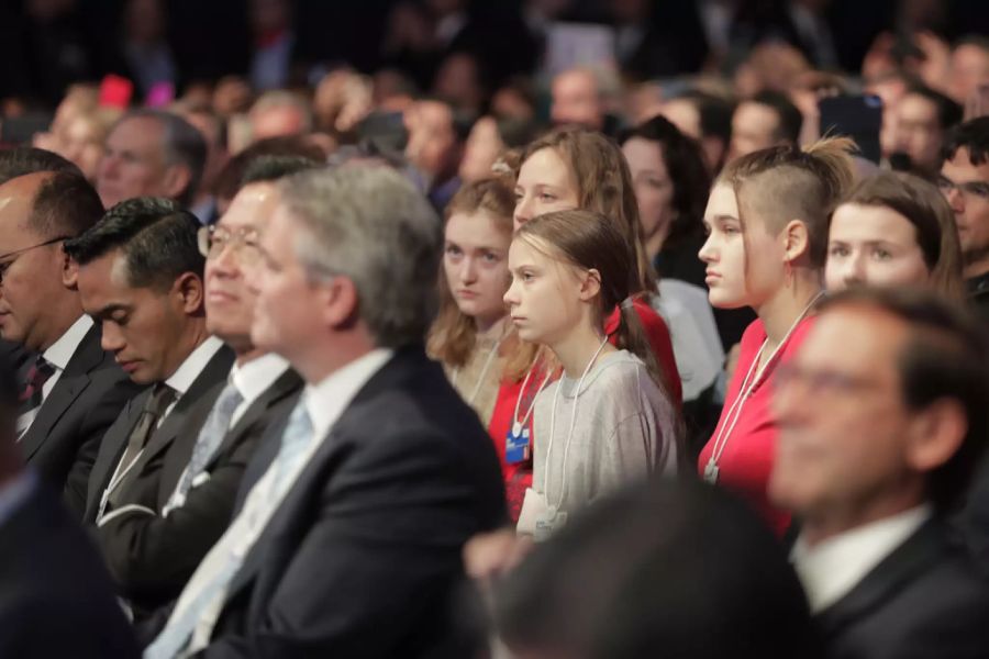 Greta Thunberg am WEF 2020 in Davos.