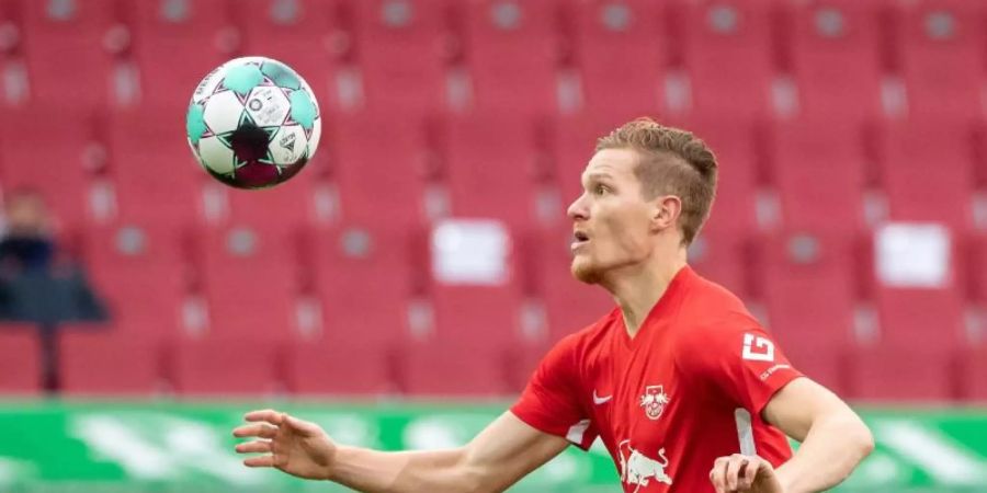 Marcel Halstenberg will gerne bei RB Leipzig bleiben. Foto: Matthias Balk/dpa