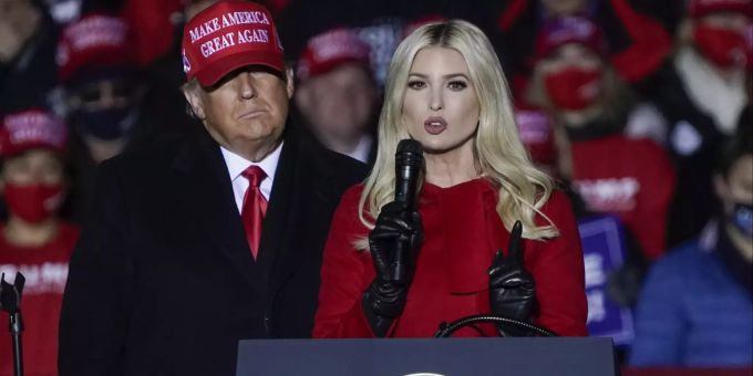 Ivanka Trump unterstützte ihren Vater Donald beim Wahlkampf 2020. ivanka trump