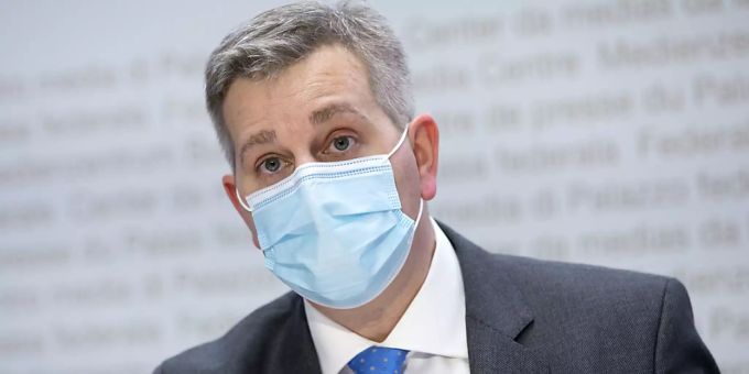 SVP-Präsident Marco Chiesa hält die Begrüssungsansprache zur online durchgeführten Delegiertenversammlung der Partei. (Archivbild) SVP-Präsident Marco Chiesa hält die Begrüssungsansprache zur online durchgeführten Delegiertenversammlung der Partei. (Archivbild)