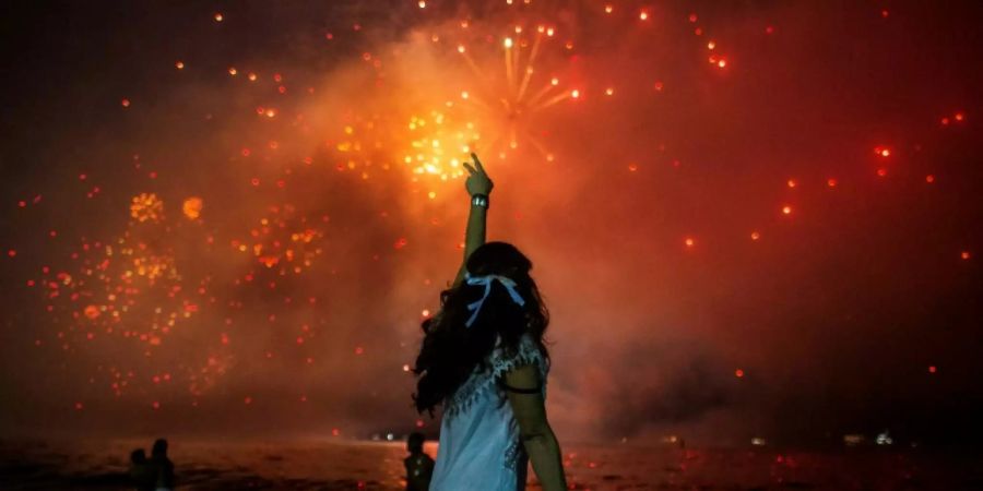 Feuerwerk am Nachthimmel