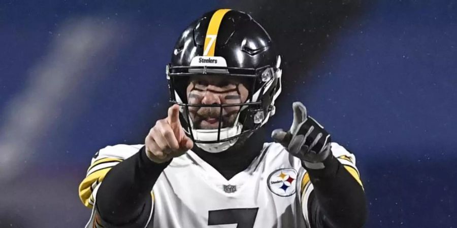 Kassierte mit den Pittsburgh Steelers die dritte Pleite in Serie: Quarterback Ben Roethlisberger. Foto: Adrian Kraus/AP/dpa