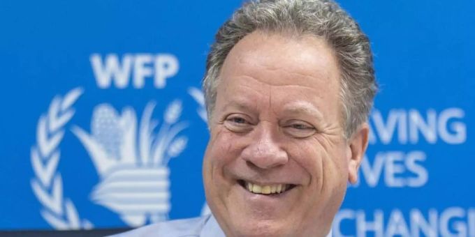 David Beasley, Exekutivdirektor des Welternährungsprogramms der Vereinten Nationen (WFP), spricht während einer Pressekonferenz. Beasley