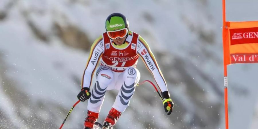 Bei der ersten Saison-Abfahrt kam Andreas Sander auf Rang sieben. Foto: Gabriele Facciotti/AP/dpa