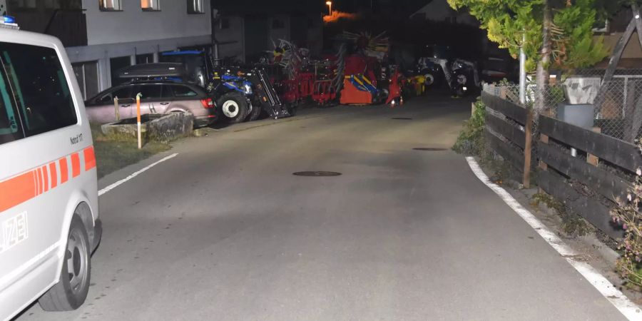 Selbstunfall mit Roller