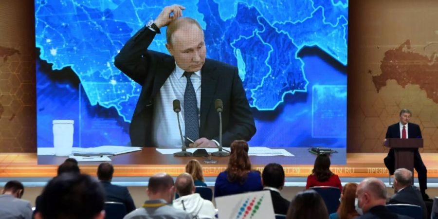 Putin bei seiner virtuellen Jahreskonferenz