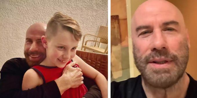John Travolta bedankt sich bei seinen Fans für ihre Unterstützung. ben john travolta