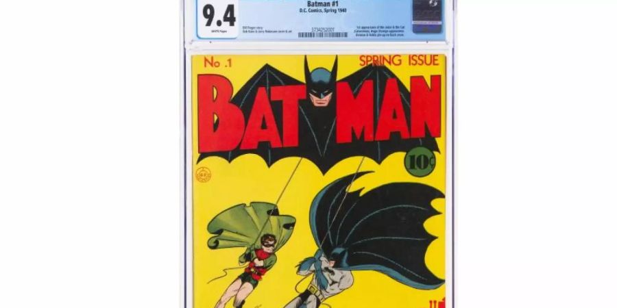 1,53 Millionen Dollar wurden bereits für den Batman-Comic geboten. Die eigentliche Versteigerung aber steht noch aus. Foto: Heritage Auctions/dpa