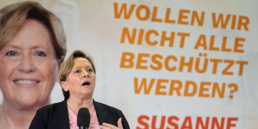 CDU-Spitzenkandidatin Susanne Eisenmann präsentiert die Wahlkampagne der baden-württembergischen CDU. Foto: Marijan Murat/dpa