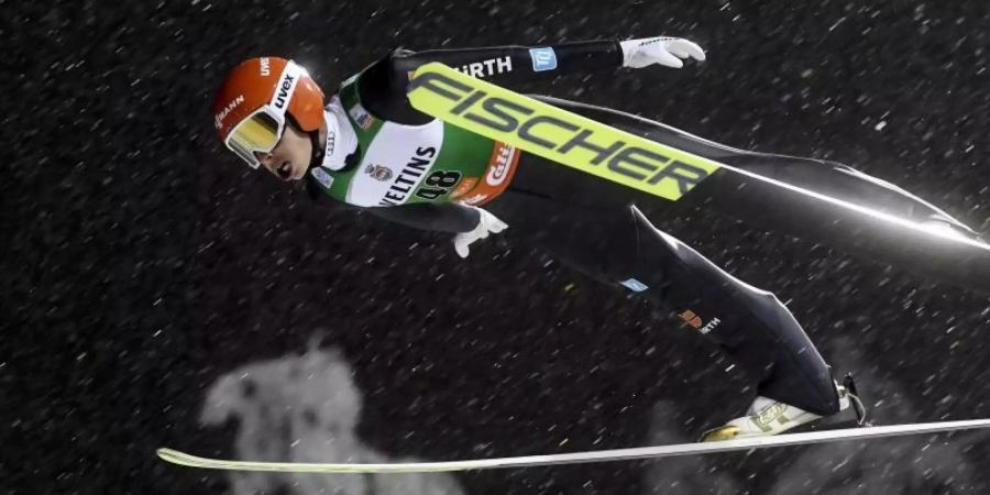 Kombinierer Eric Frenzel belegte in Lahti den zweiten Platz. Foto: Vesa Moilanen/Lehtikuva/dpa