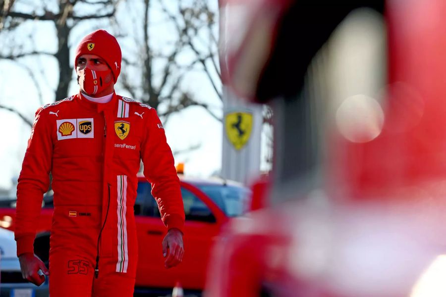 Carlos Sainz vor seinem ersten Test für Ferrari.