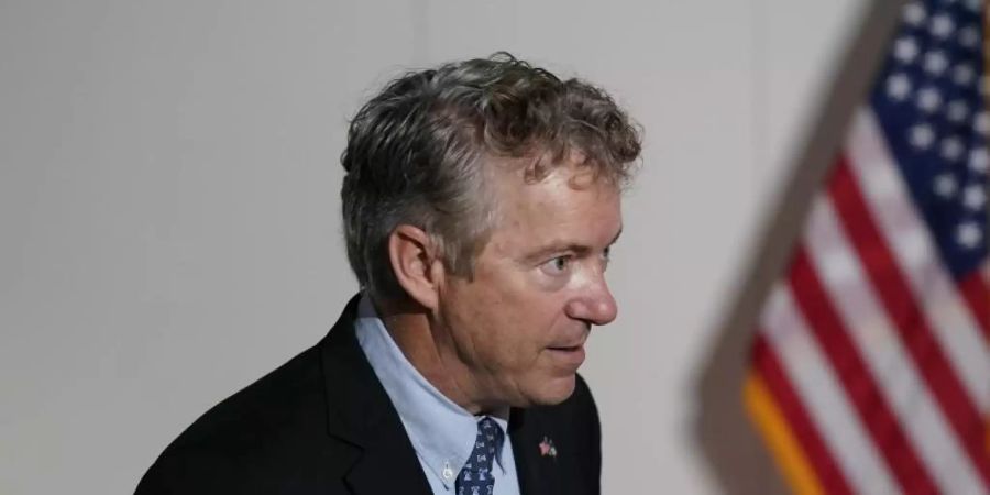 Der republikanische Senator Rand Paul hält das Amtsenthebungsverfahren gegen Donald Trump für verfassungswidrig. Foto: Susan Walsh/AP/dpa
